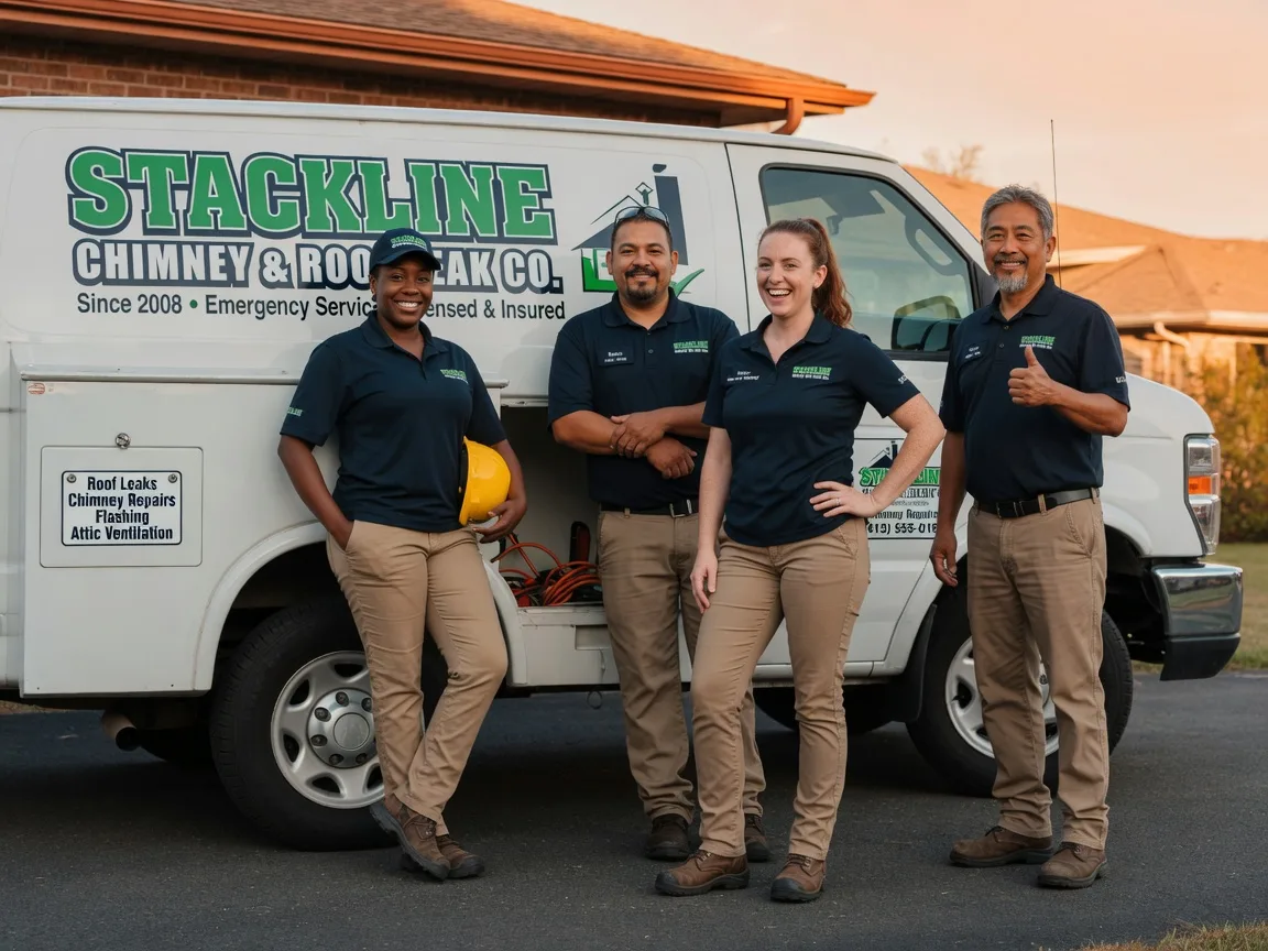 Chimney flashing repair company in Clarita, OK